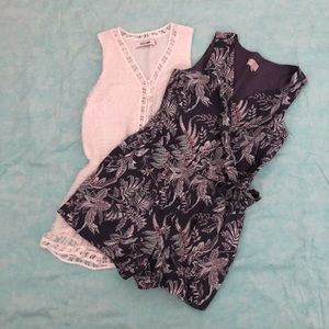 2 ROMPER SET for $25😍💕 Loft and Do+Be Brand